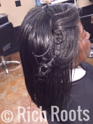 Natural Hair Silk Outs